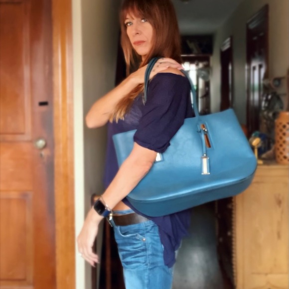 Dark Slate Blue Handbag - Picture 4 of 12